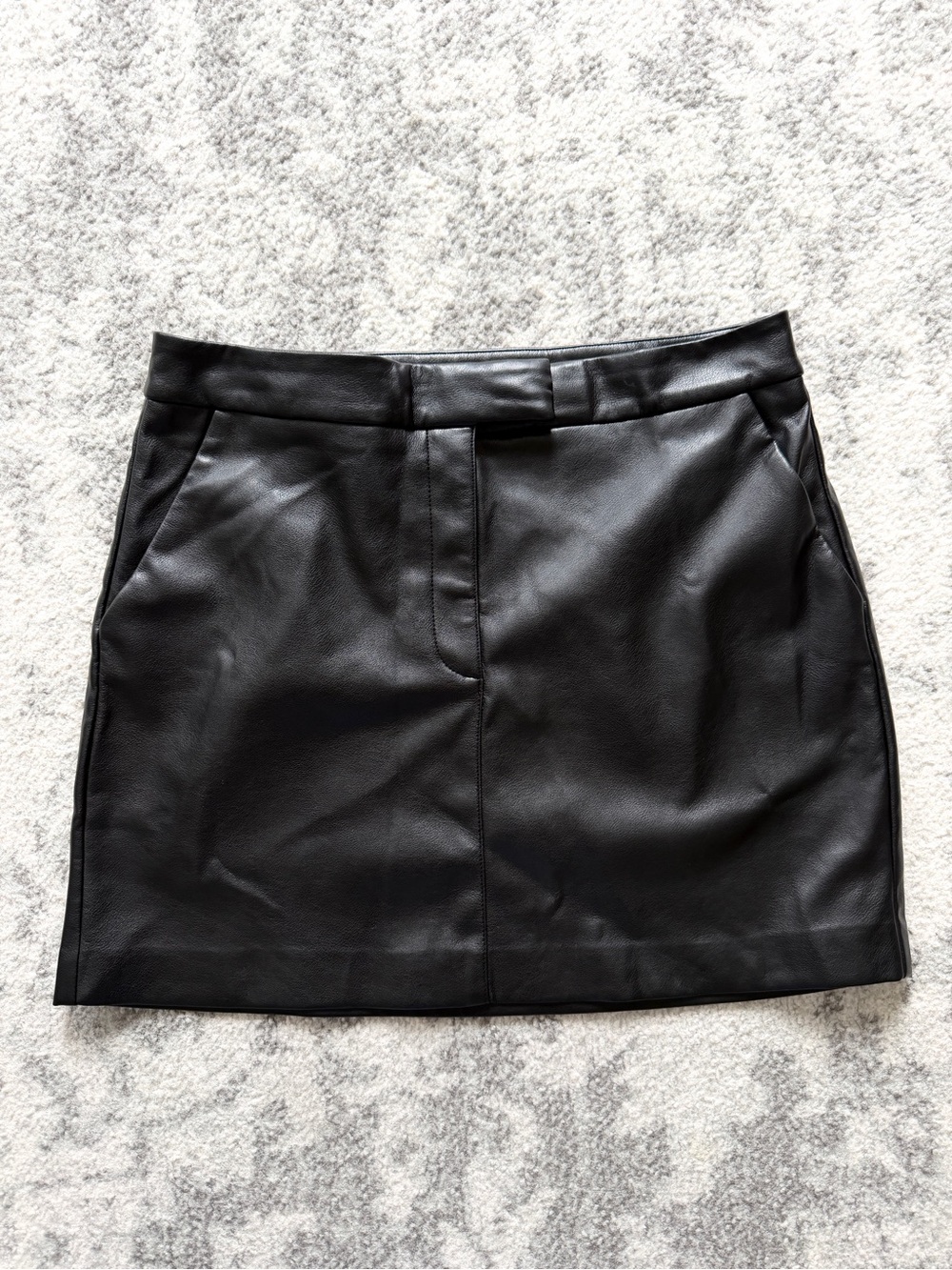 Dynamite Black Faux Leather Mini Skirt Size M